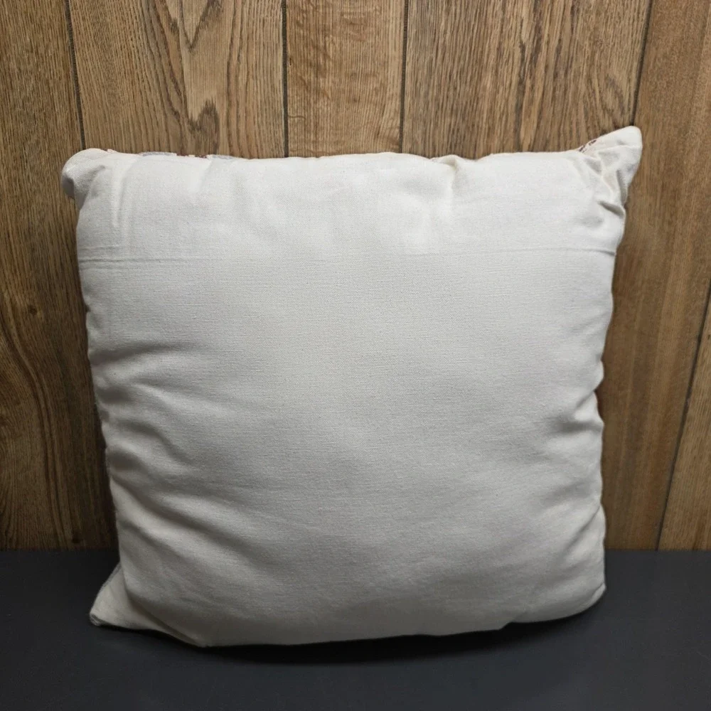 Broyhill Gray Sable Stripe Throw Pillow‎ Farmhouse 18x18 Accent Sofa Boho Chic